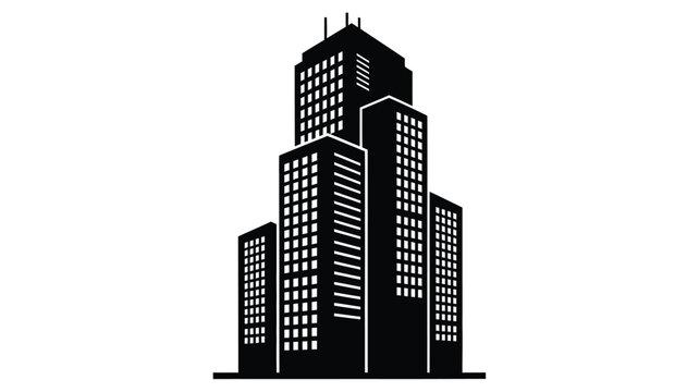 tall building with distinctive silhouette high quality professional