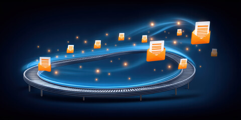 Efficient digital data security flow processing email envelopes