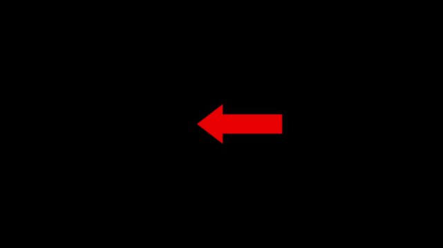 White left arrow icon on black background symbolizing back, return, navigation, direction, and previous action. Minimal flat design suitable for UI, web, app, signage, and infographic use.