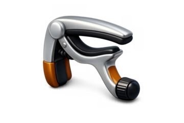 Guitar capo icon for music composition and design