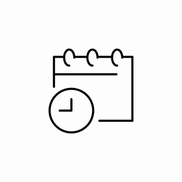 deadline scheduling calendar icon sign vector
