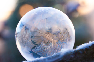 gefrorene Seifenblase