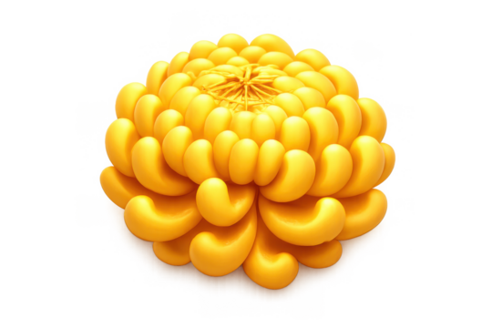 Golden chrysanthemum icon design in soft yellow tones for decorative use - Powered by Adobe