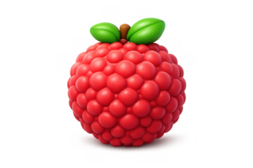 Vibrant cartoon lychee illustration for creative design projects