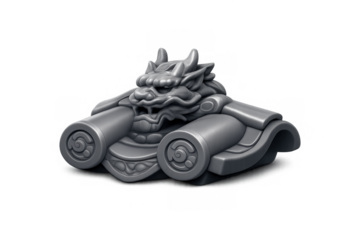 Traditional chinese dragon ridge tile design for architectural decor