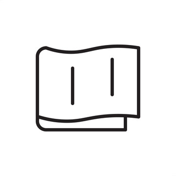 Non woven fabric icon symbolizing industrial textile bonding, represents spunbond materials, technical apparel liners, medical fleece production, nautical insulation, mechanical fiber web engineering.