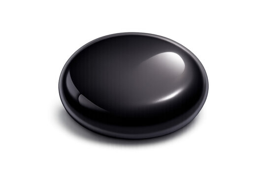 Elegant go stone icon for minimalist design and decoration