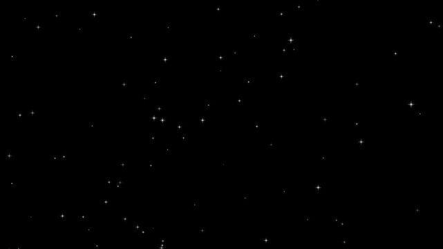 magical gold sparkles and shimmering stars with alpha channel. glitter particles animation, twinkling starry night background for celebration and holidays.