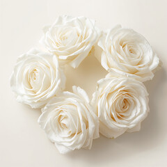Bouquet of White Roses &ndash; Elegant Floral Flower Arrangement