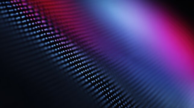 close-up computer LED monitor screen showing RGB pixel structure, digital technology abstract background - Powered by Adobe
