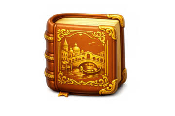 Elegant antique gold embossed book design for vintage literature enthusiasts