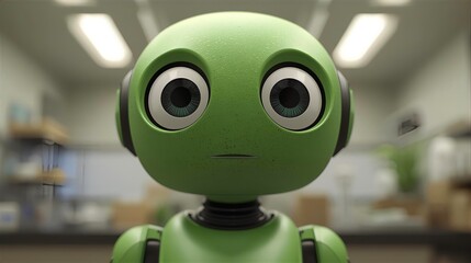 green robot toy