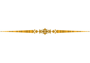 Elegant Gold Ornamental Divider Line