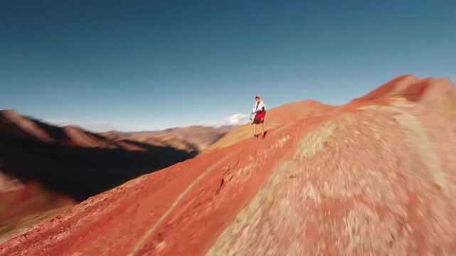Aerial View of Peru from Above, Condor Perspective