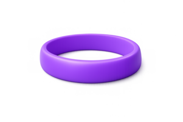 Purple awareness wristband design for support and advocacy campaigns