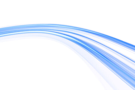Elegant, Flowing Swoosh of Blue Light Trails