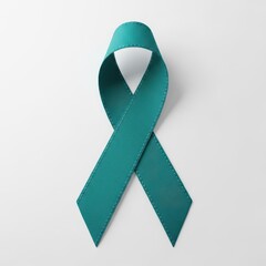 Teal awareness ribbon