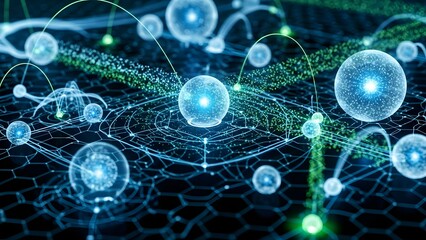 Molecular structure and network connection in cyberspace