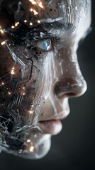 A visual representation of safe and ethical generative AI showcasing its potential for positive impact on society.