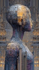 A visual representation of machine imagination, showcasing the capabilities of generative AI in creative expression.