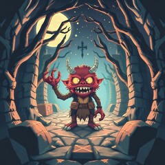 scary halloween monster