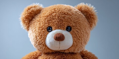 Obraz premium Cute Bear Doll on White Background for Kids and Gift Ideas