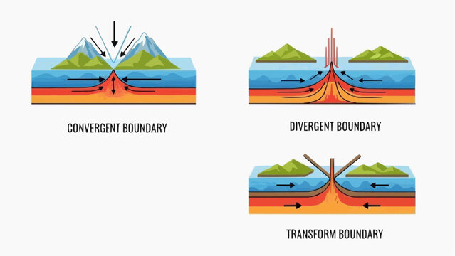 Comprehensive Guide to Earth's Dynamic Plate Tectonic Boundaries Understanding Convergent, Divergent, and Transform Movements Shaping Our Planet's Geological Features