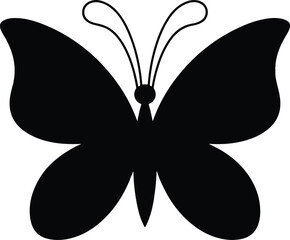 Naklejka premium Butterfly vector icon
