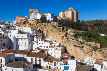 In the historic center of Setenil de las Bodegas