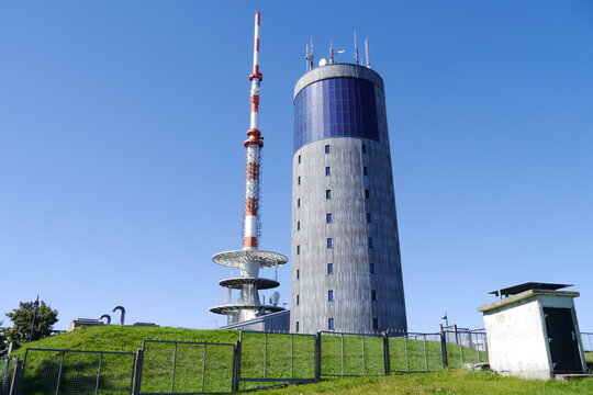Sendeanlagen auf dem Gro&szlig;en Inselsberg im Th&uuml;ringer Wald am Rennsteig