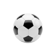 Naklejka premium Traditional black and white soccer ball