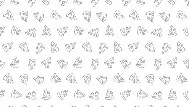 Delicious pizza slices pattern for foodie fun and dining concepts
