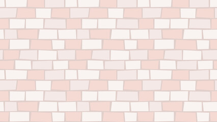 Obraz premium Soft pink and white brick wall texture background