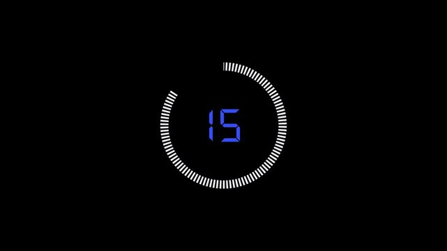 20 Second Round Countdown Timer Animation