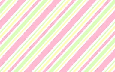 春イメージのストライプ背景　斜め