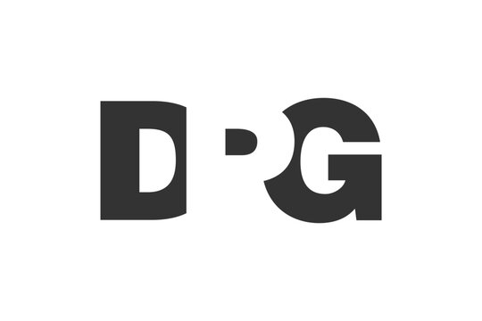 DPG logo design. Initial letter D P G bold font style for tech startups, consulting, corporate branding. Creative company name, headlines typography identity, trendy logotype.