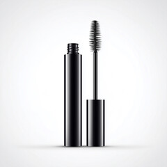 Obraz premium Mascara Set – Wimperntusche und Bürste Kosmetikprodukt für Beauty und Make-up