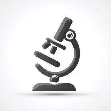 Mikroskop Icon Set &ndash; Wissenschaft und Labor Symbole in modernem Design