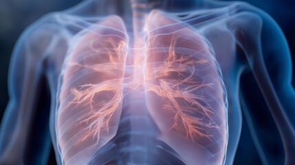 An x-ray image of a chest showing the lungs and heart provides critical insights, underlining the significance of x-ray technology in diagnosing respiratory conditions and heart diseases in