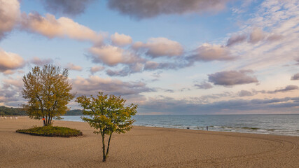 Sopot Beach at Sunset with Pier, Poland