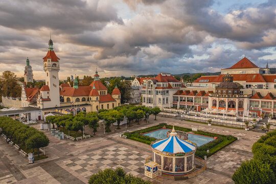 Sopot Pier and Seaside Resort Aerial View, Poland