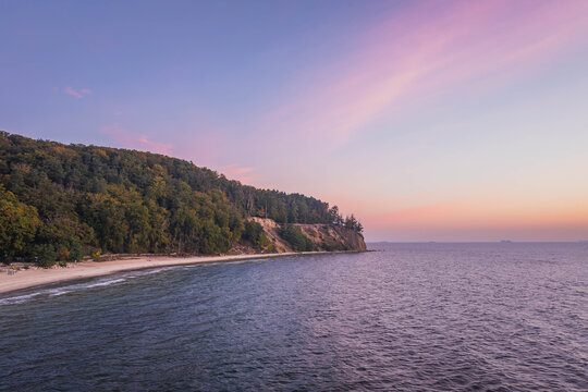 Orlowo Cliff on the Baltic Coast, Gdynia, Poland