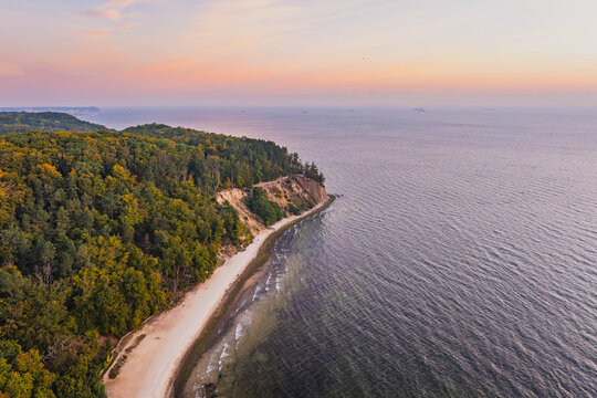 Orlowo Cliff on the Baltic Coast, Gdynia, Poland