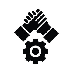 Obraz premium support glyph icon illustration vector graphic.eps