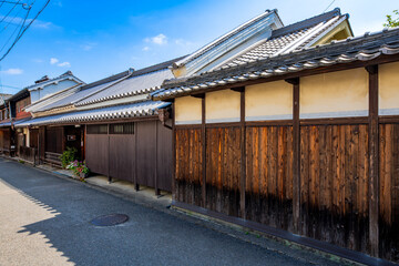 奈良県　御所市の町並み