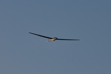 sailplane on blue sky