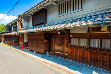 奈良県　御所市の町並み