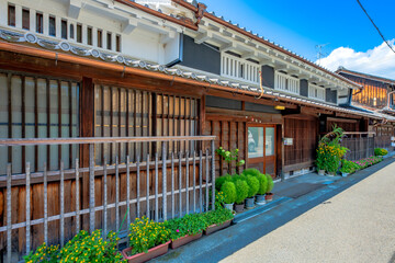 奈良県　御所市の町並み