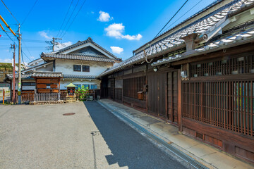 奈良県　御所市の町並み