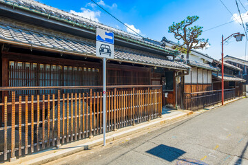 Obraz premium 奈良県 御所市の町並み